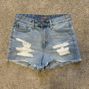 Just USA women’s high rise denim shorts size small s
